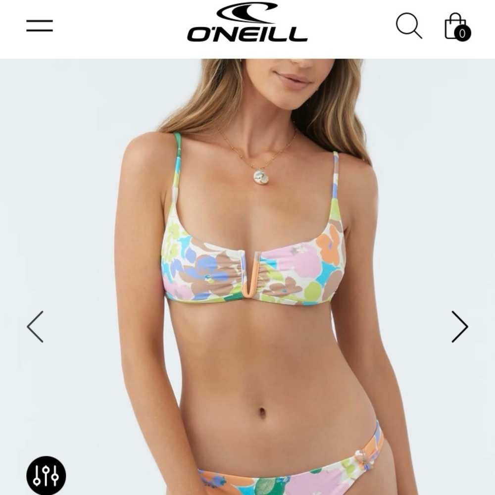 O’Neill Sami Floral Doheny Bikini Top M